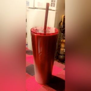 Gradient candy cane Starbucks cup